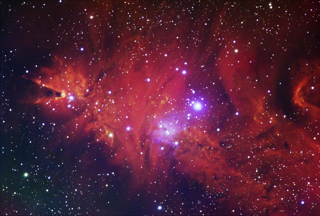 Cone Nebula, Foxfur Nebula nebula cluster