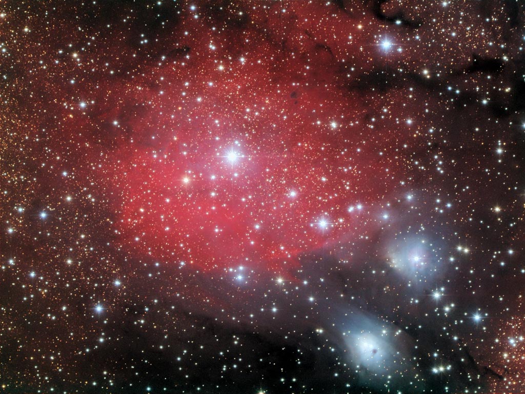 IC 1284, NGC 6590, NGC 6595 nebula