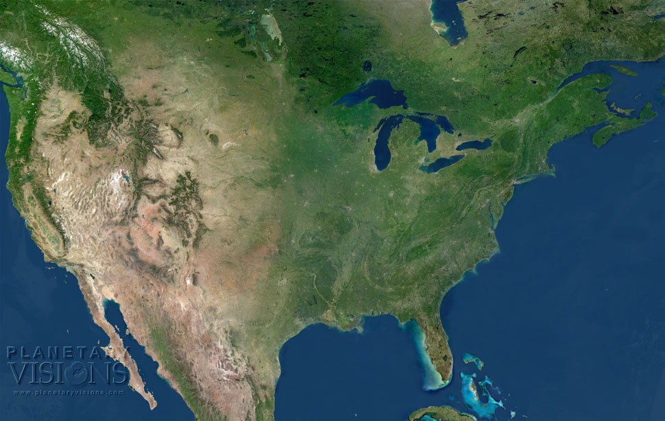 USA mosaic texture map