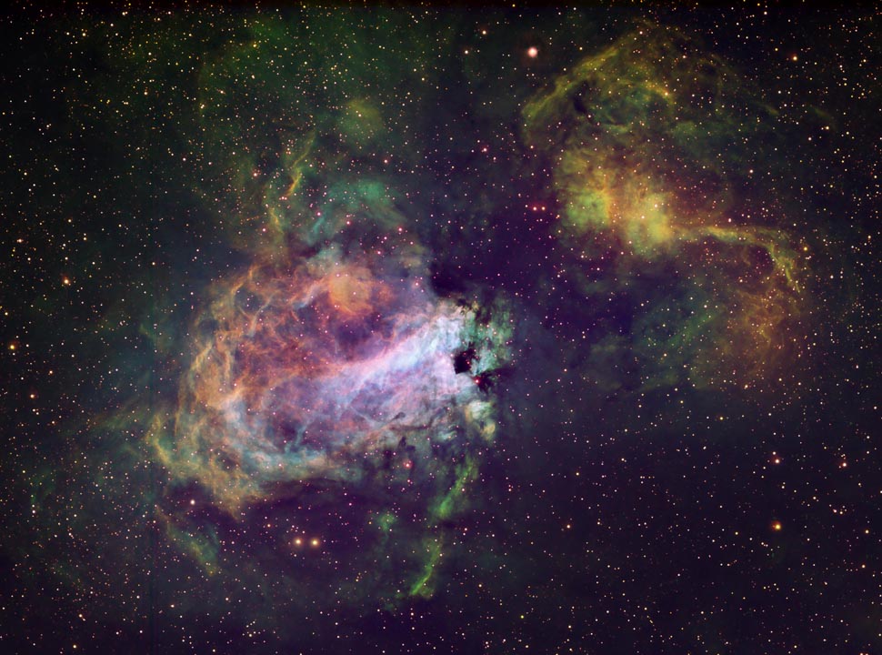 NGC 6618, M17, Omega Nebula nebula