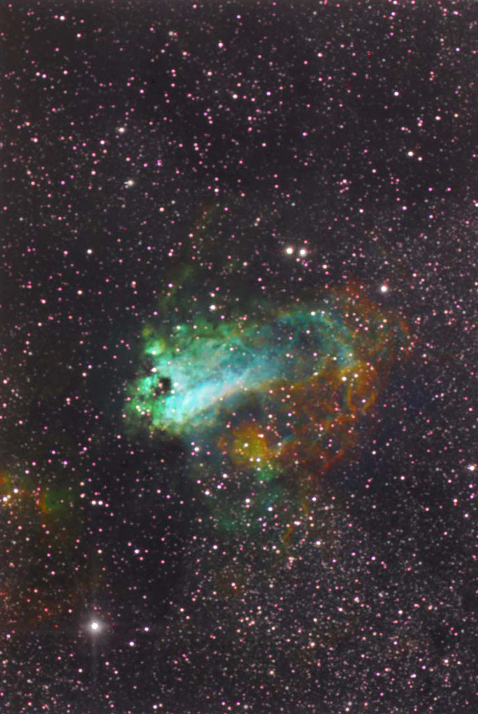 NGC 6618, M17, Omega Nebula nebula
