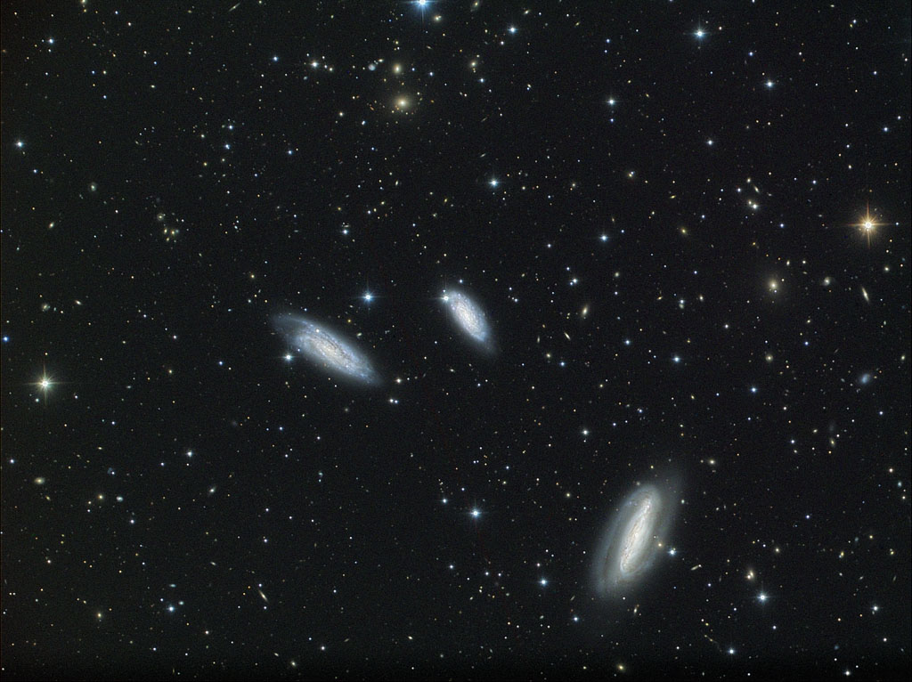 NGC 7382 + NGC 7590 + NGC 7599 galaxy