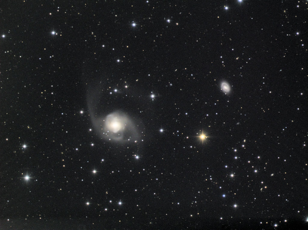 NGC 7727 + NGC 7724 galaxy