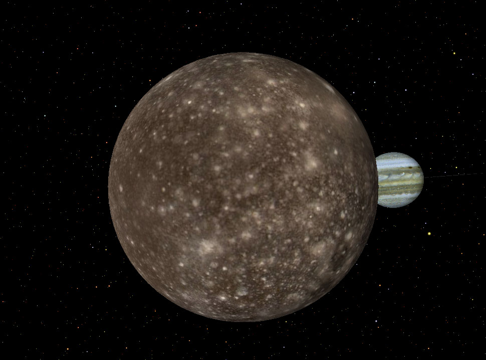 3D Universe at Callisto and Jupiter