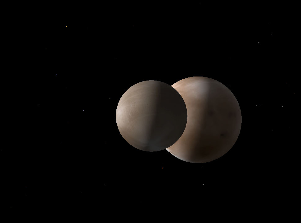 3D Universe at Charon and Pluto