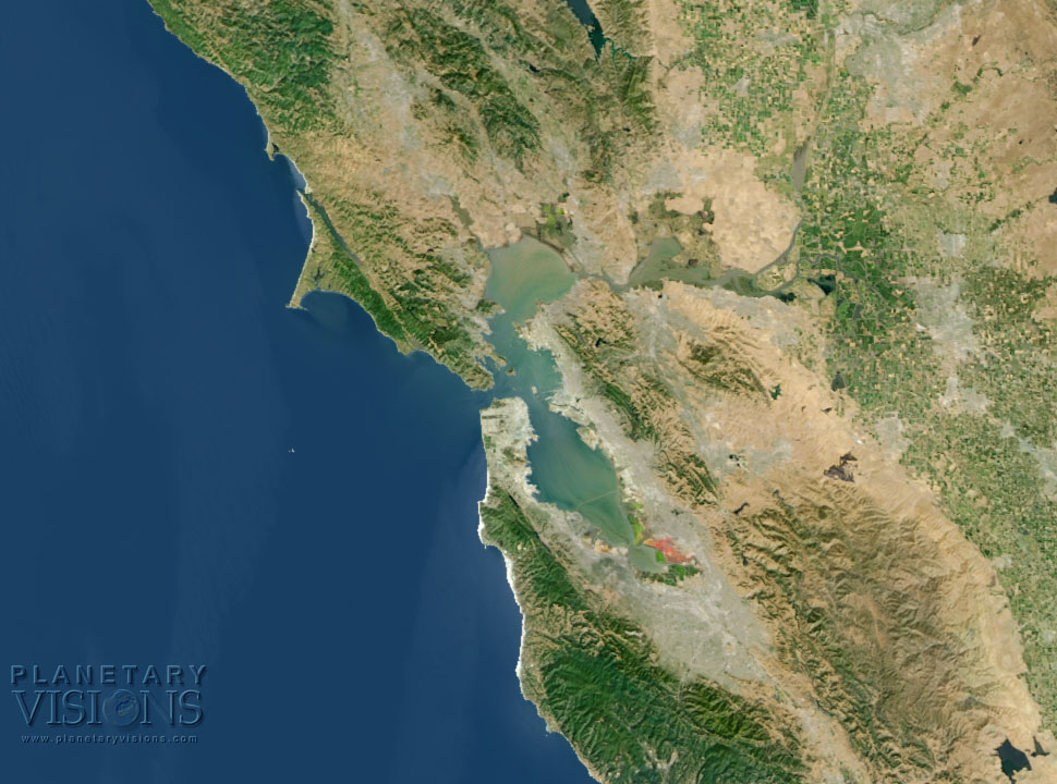 San Francisco  - Satellite Imagemap 250m USA