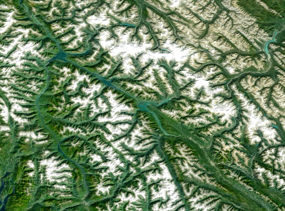 Rockies - Satellite Imagemap 250m USA