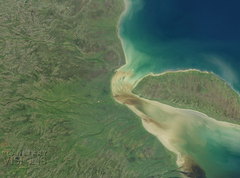 James Bay sediments  - Satellite Imagemap 250m USA