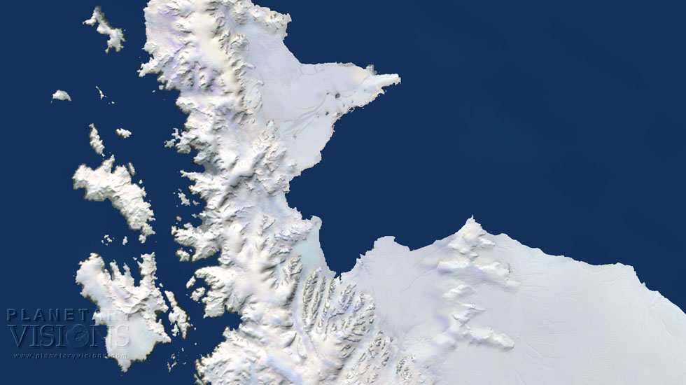 Antarctica Peninsula - Satellite Imagemap 250m Antarctica