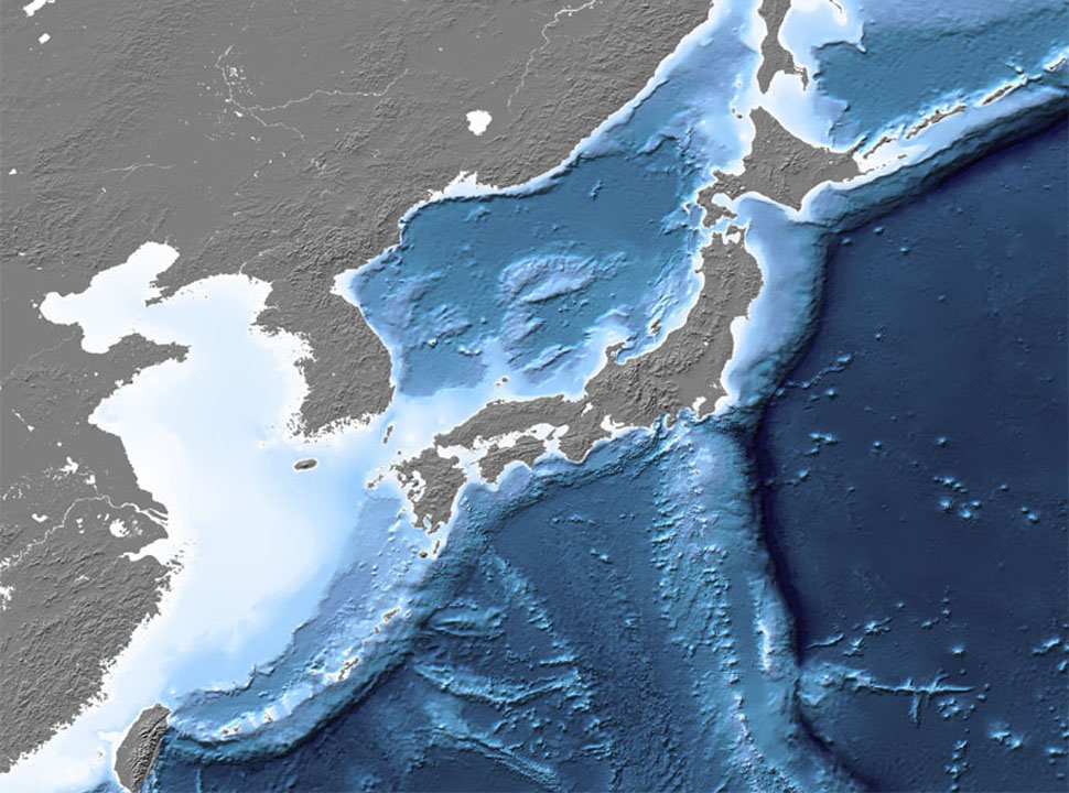 Ocean - Japan bathymetry