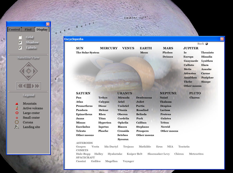 Atlas of the Solar System screenshot