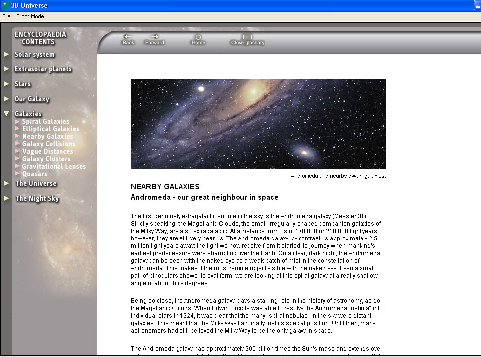 3D Universe - encyclopaedia