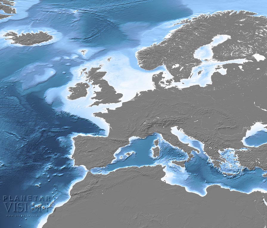 Europe / North Africa bathymetry