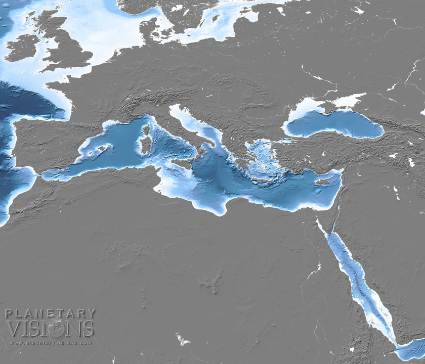 Europe / North Africa bathymetry