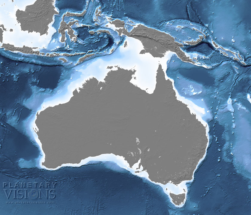 Australia bathymetry