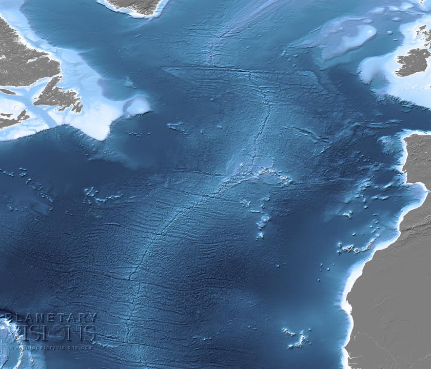 Mid-Atlantic Ridge bathymetry