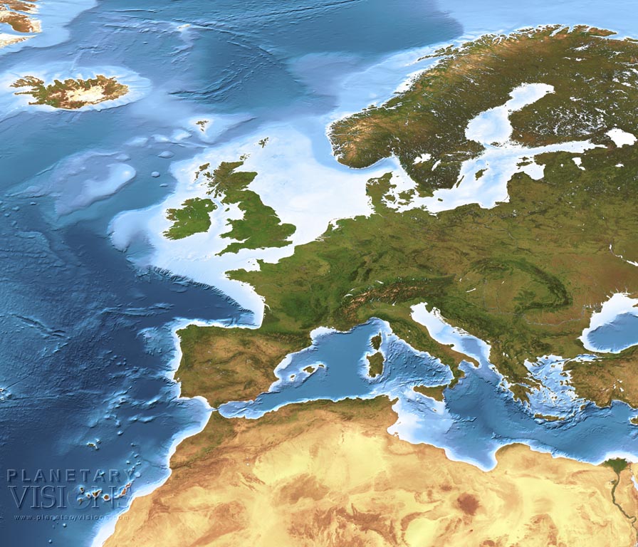 Europe / North Africa bathymetry