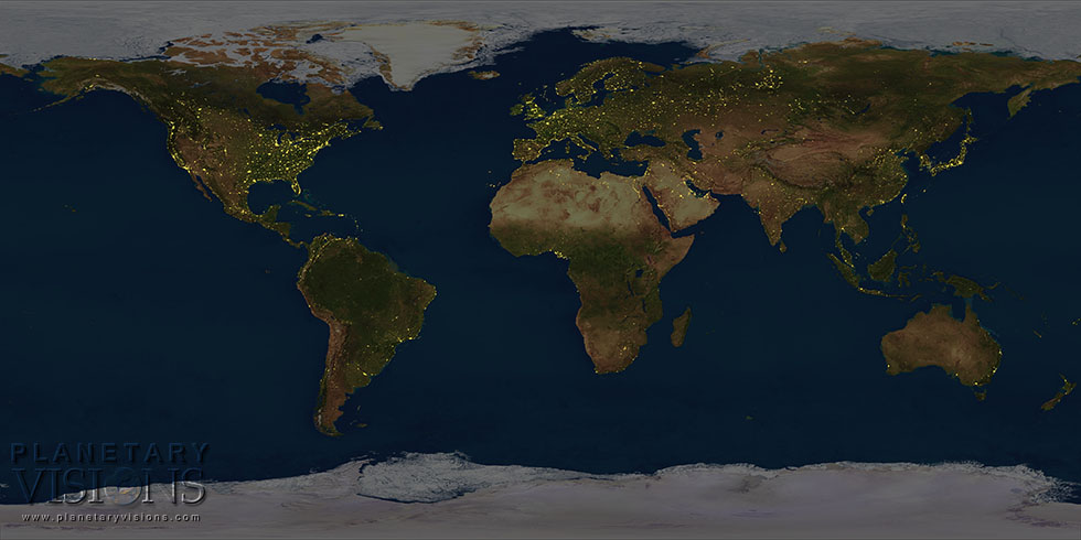 Earth at Night texture map