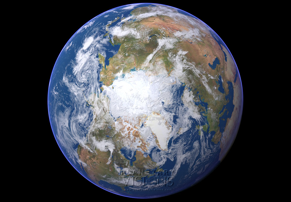 Cloudy globe satellite earth