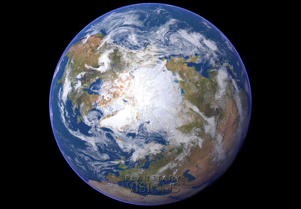 Cloudy globe satellite earth