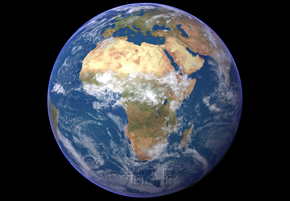 Cloudy globe satellite earth