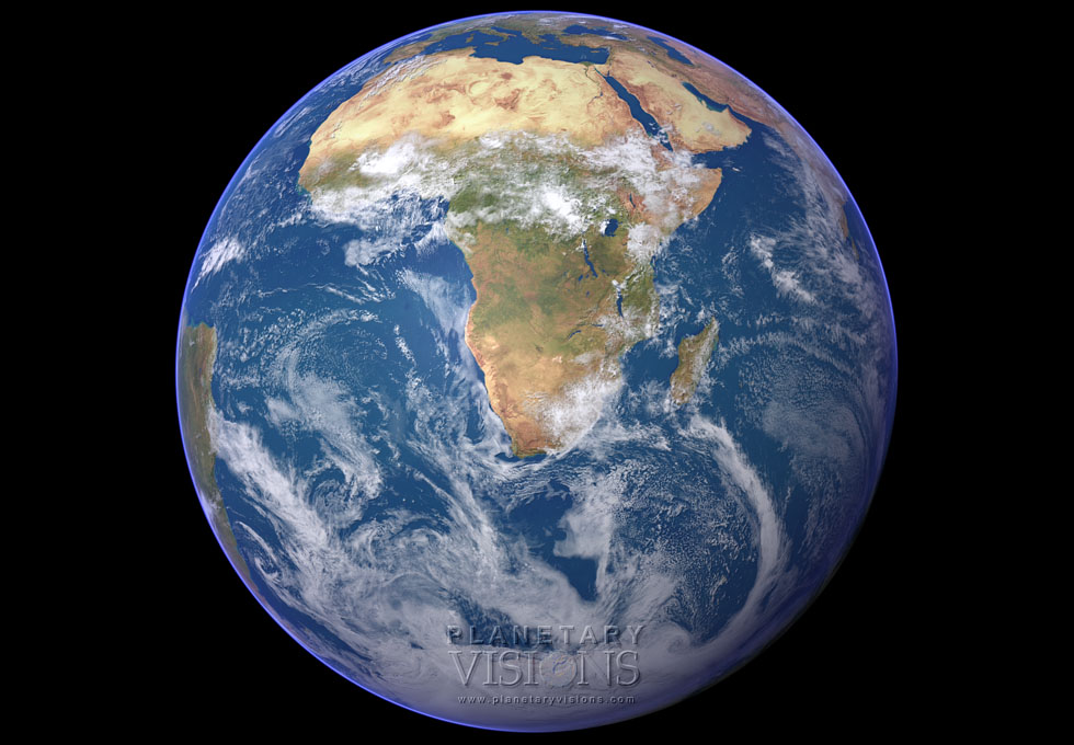 Cloudy globe satellite earth