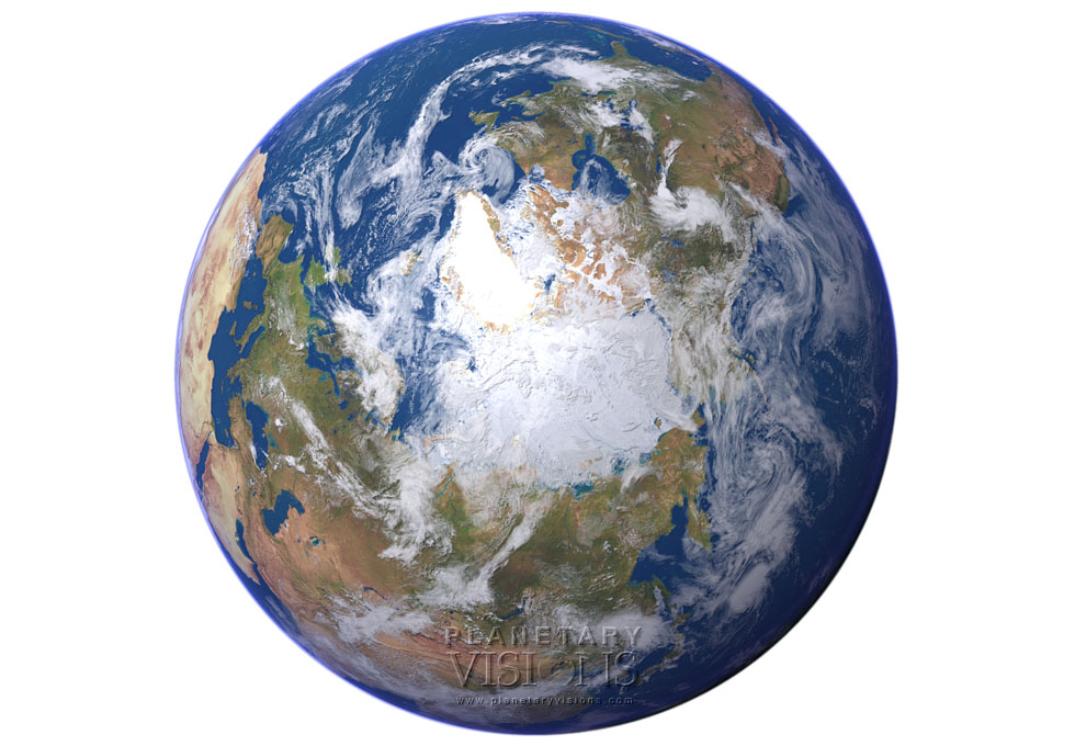 Cloudy globe