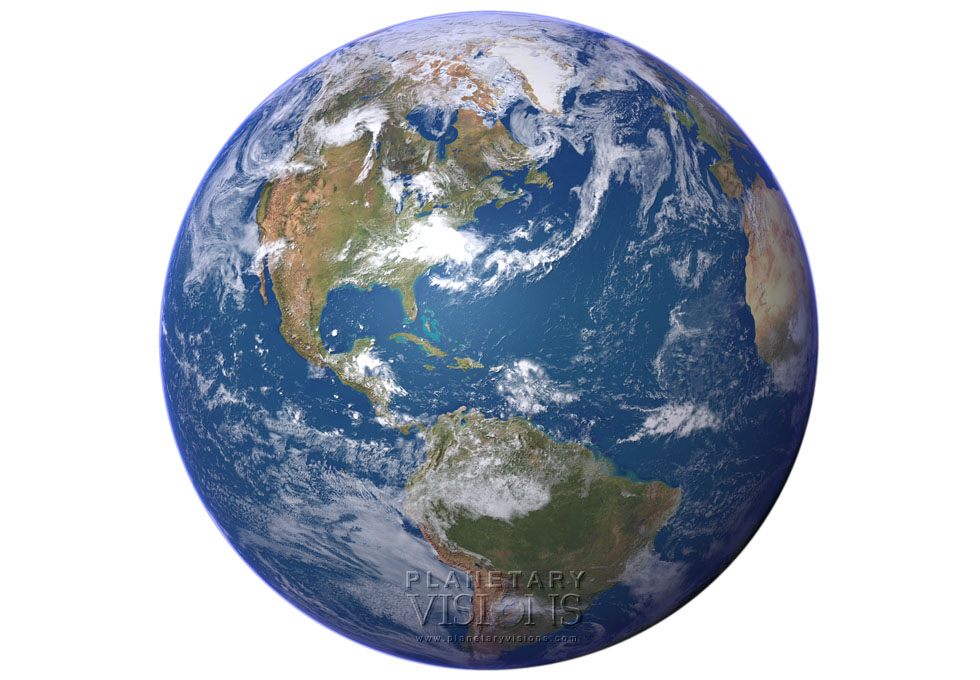 Cloudy globe