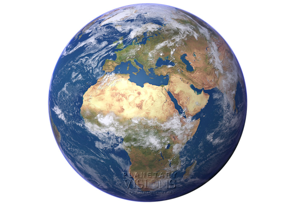 Cloudy globe