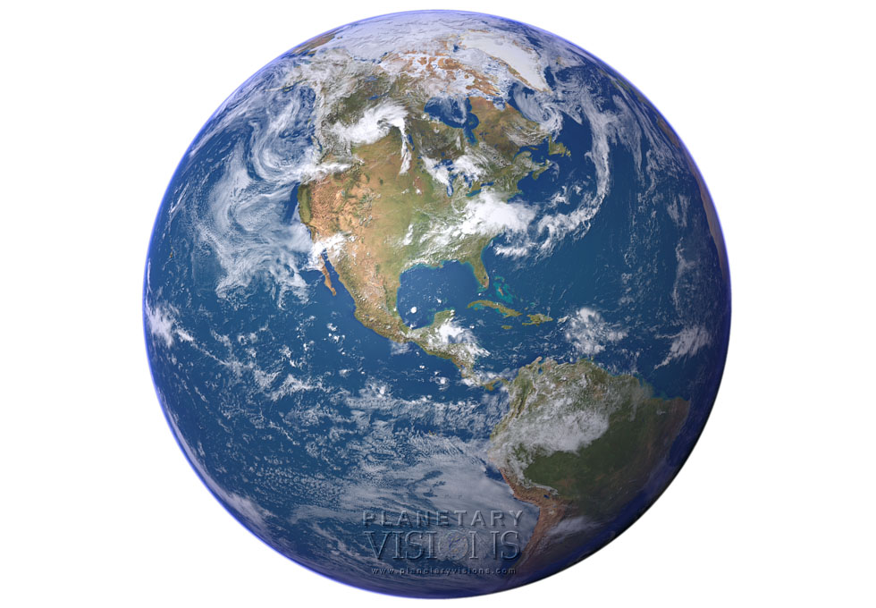 Cloudy globe