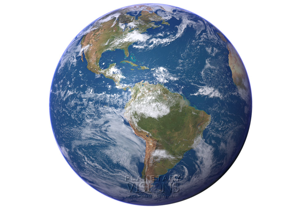 Cloudy globe