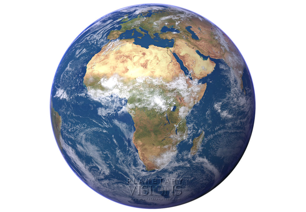 Cloudy globe