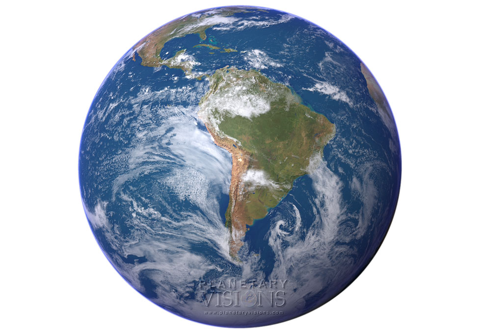 Cloudy globe