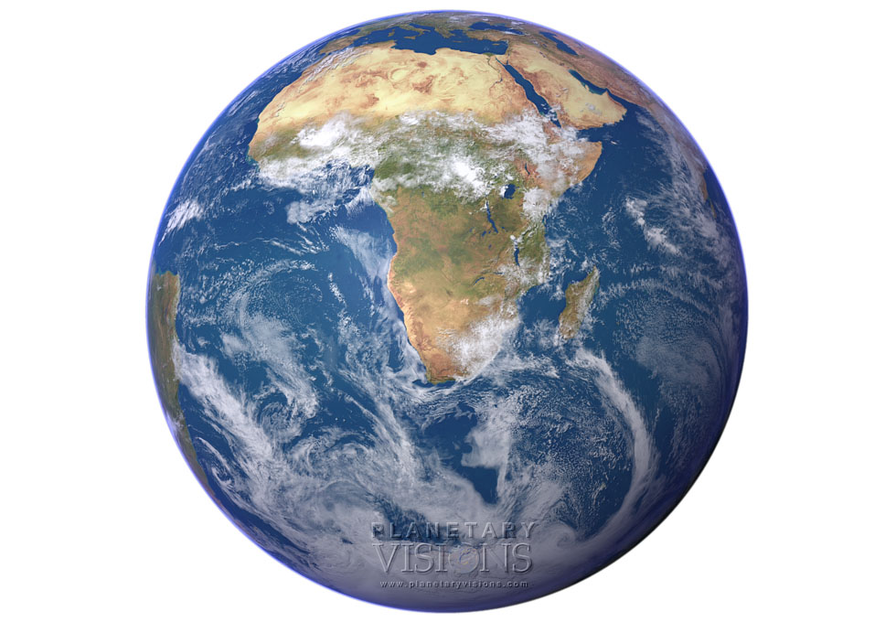 Cloudy globe