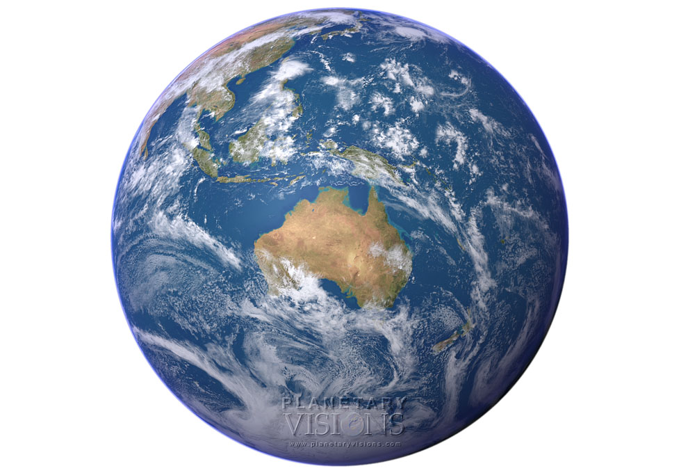 Cloudy globe