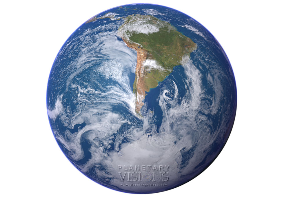 Cloudy globe