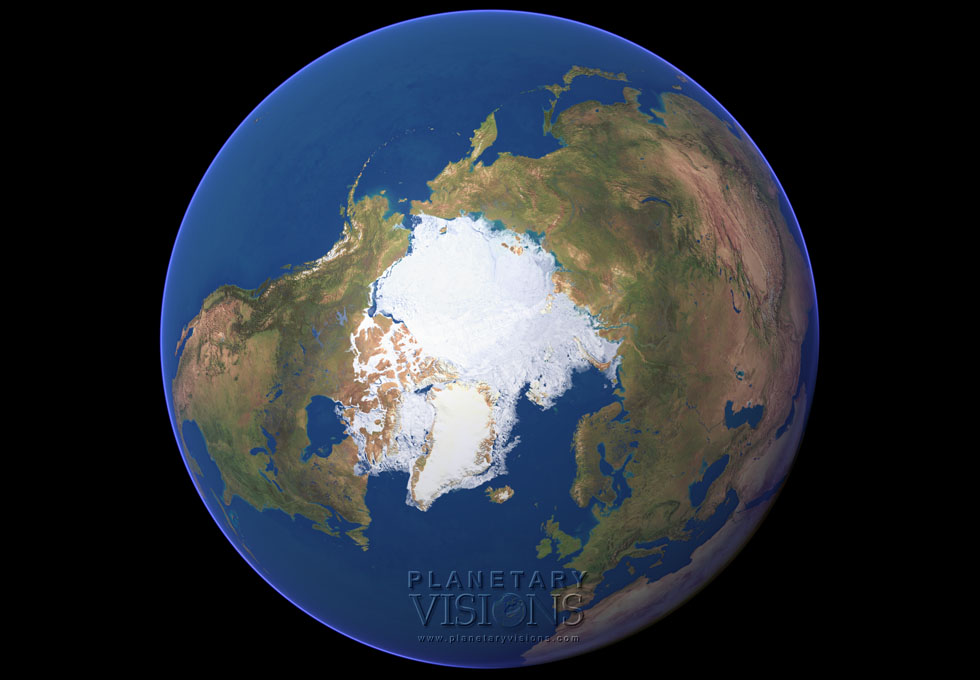 Cloud-free globe satellite earth