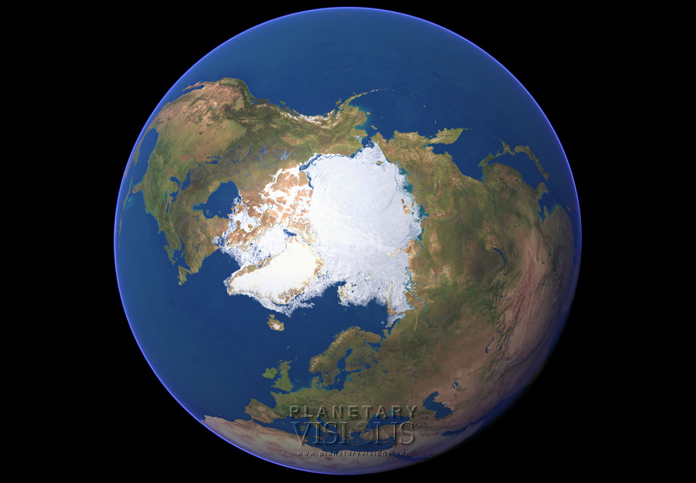 Cloud-free globe satellite earth