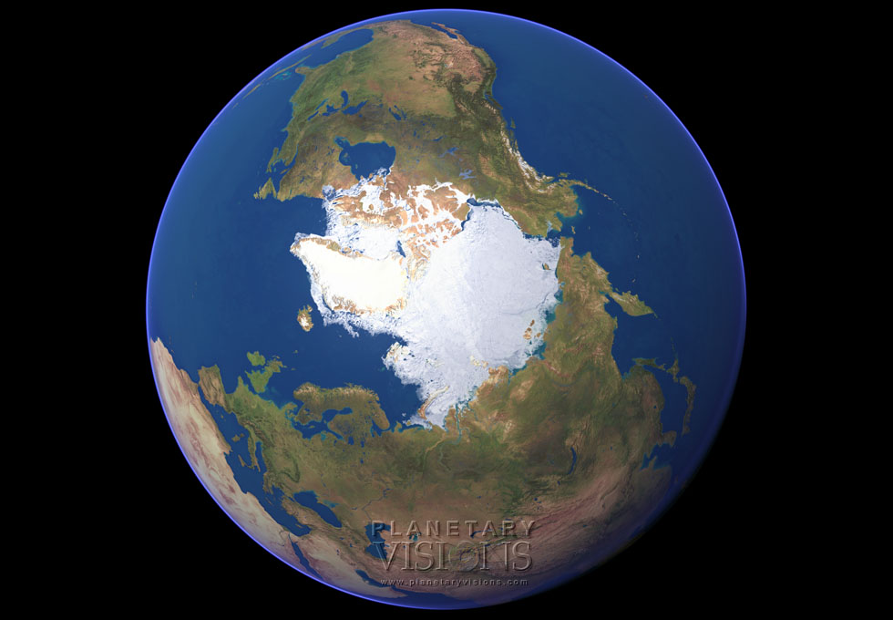 Cloud-free globe satellite earth