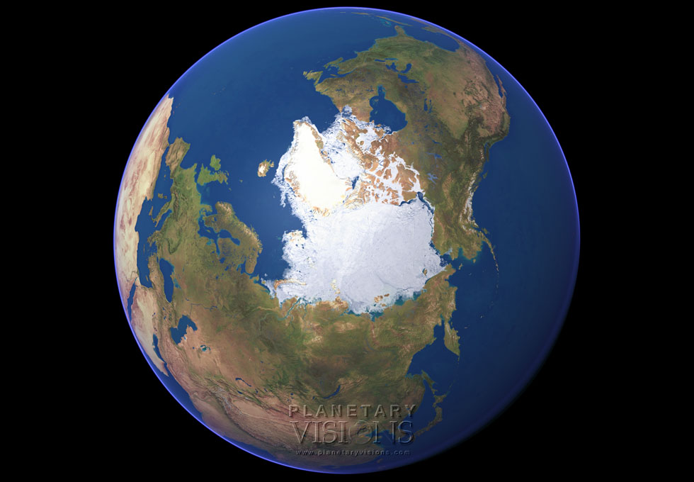 Cloud-free globe satellite earth