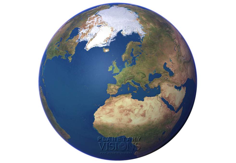 Cloud-free globe satellite satellite earth earth