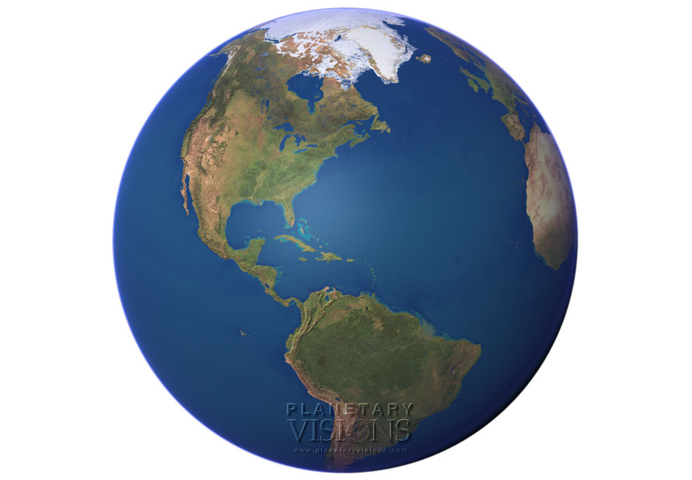 Cloud-free globe satellite satellite earth earth