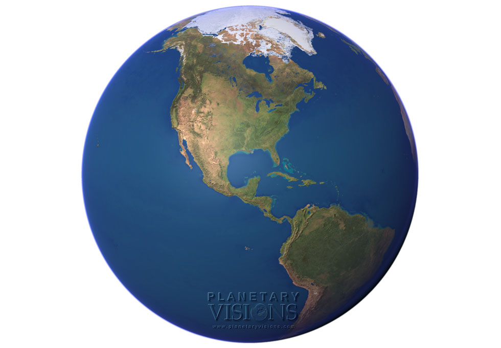 Cloud-free globe satellite satellite earth earth