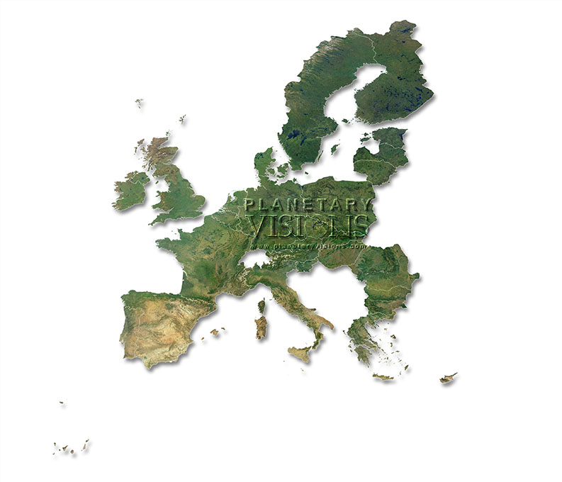 Satellite image of The European Union 2007