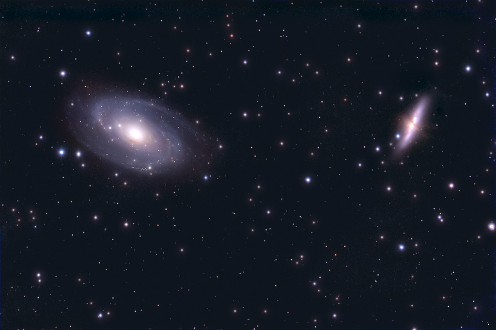 NGC 3031, M81+ NGC 3034 galaxy