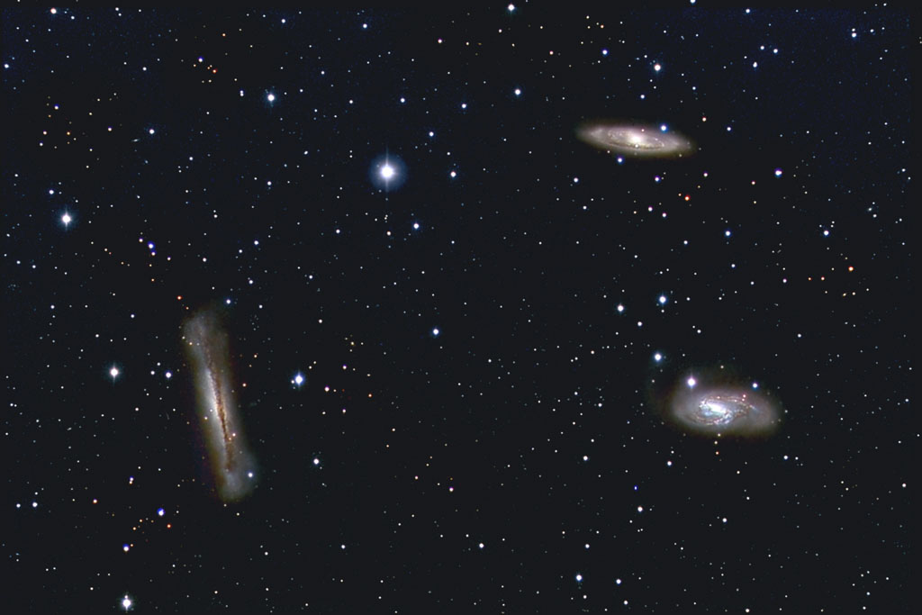 Leo Triplet, M66 Group galaxy