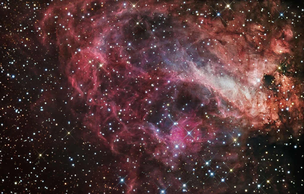 NGC 6618, M17, Omega Nebula nebula