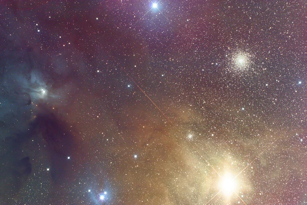 Scorpius - Antares region nebula cluster