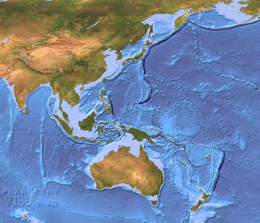 Asia / Australia bathymetry