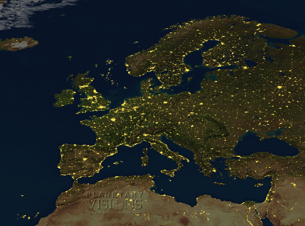 DMSP night lights